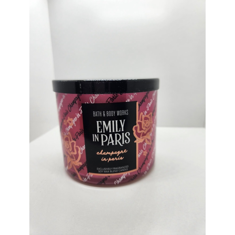 Bath and Body Works 3 Wick Candle Champagne in Paris Emily in Paris Collection